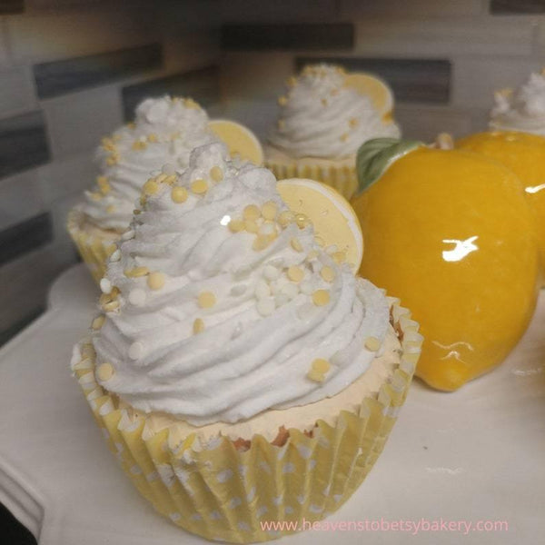FAKE Lemon Cupcake - Heavens To Betsy Cakery