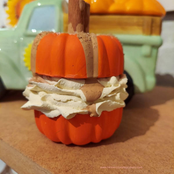 Salted Caramel Pumpkin Eclair - Heavens To Betsy Cakery