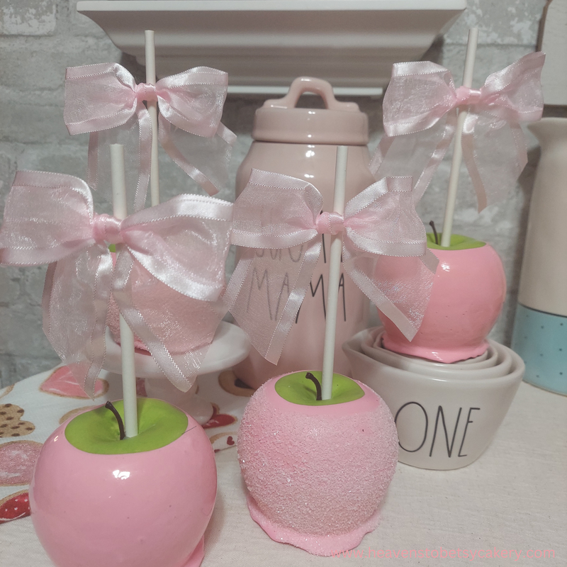 Pink Dipped Apples