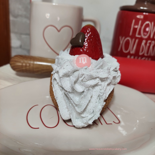 Strawberry Gnome Cupcake