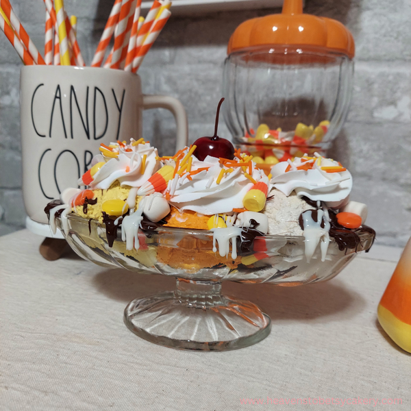 Vintage Candy Corn Sundae