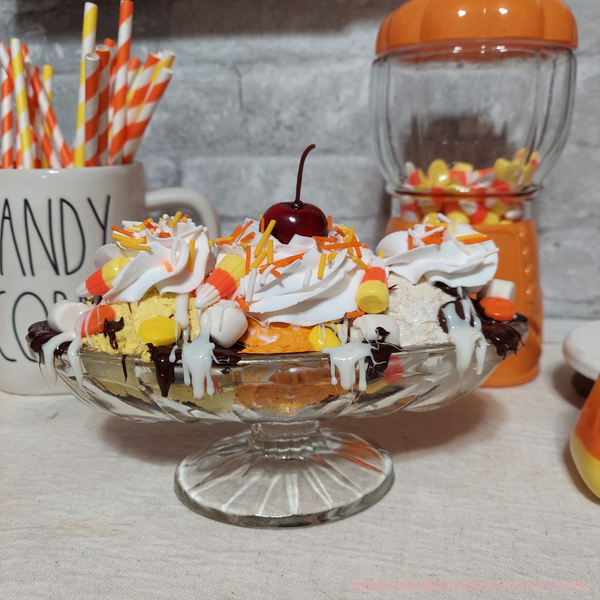 Vintage Candy Corn Sundae