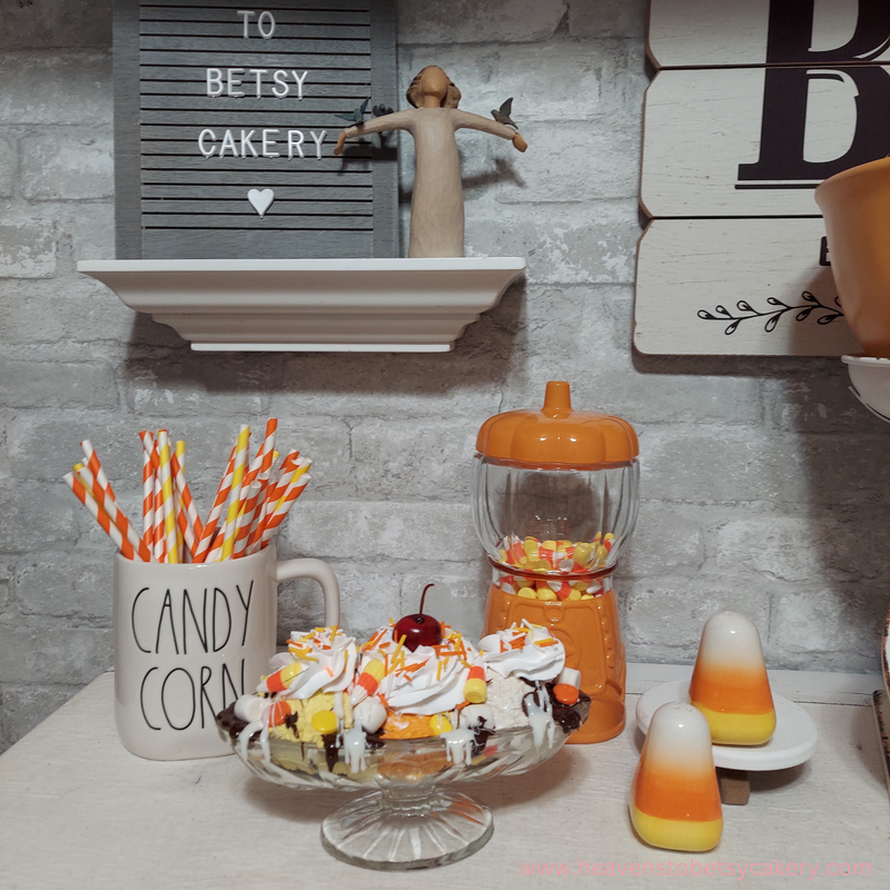 Vintage Candy Corn Sundae