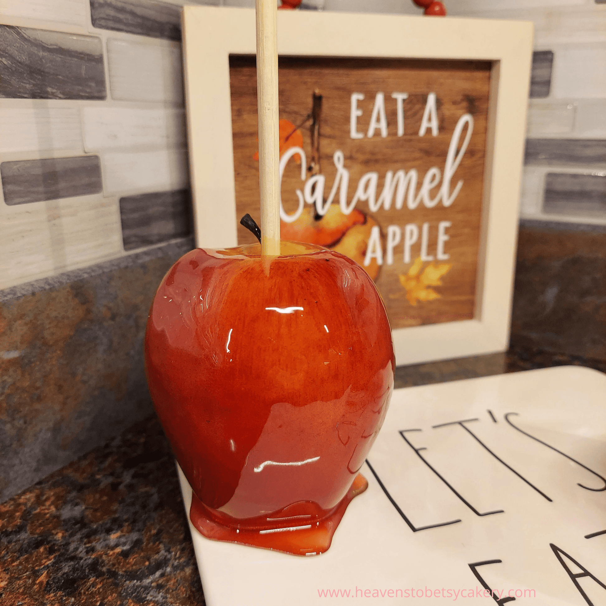 Fake/Faux Candy NOT Caramel Apple - Heavens To Betsy Cakery