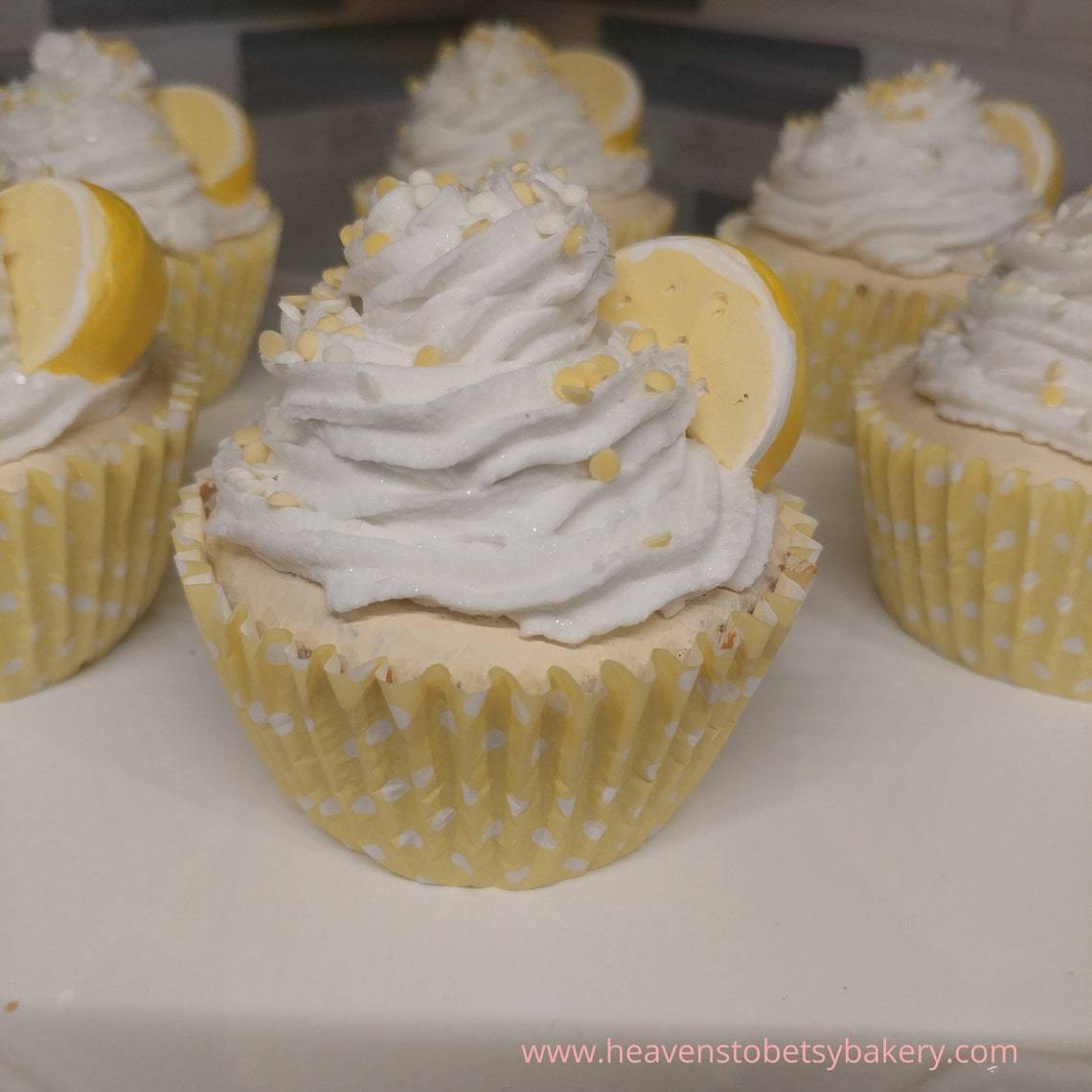 FAKE Lemon Cupcake - Heavens To Betsy Cakery