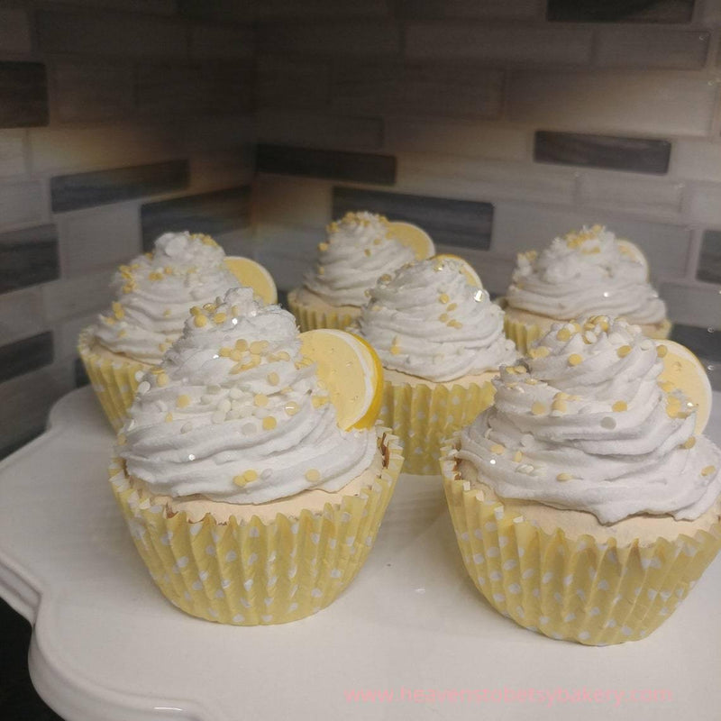 FAKE Lemon Cupcake - Heavens To Betsy Cakery