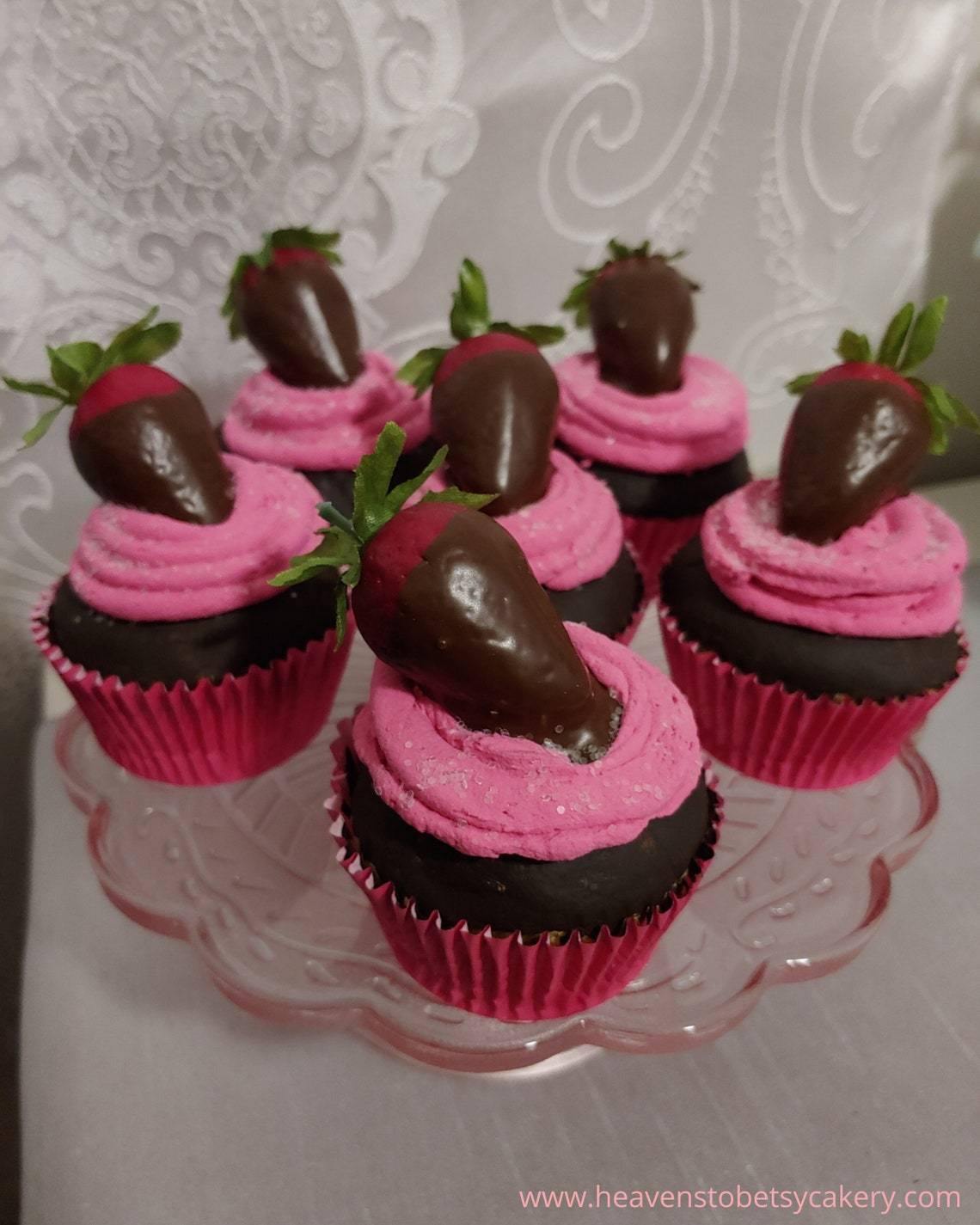 FAKE Chocolate Strawberry Cupcake - Heavens To Betsy Cakery