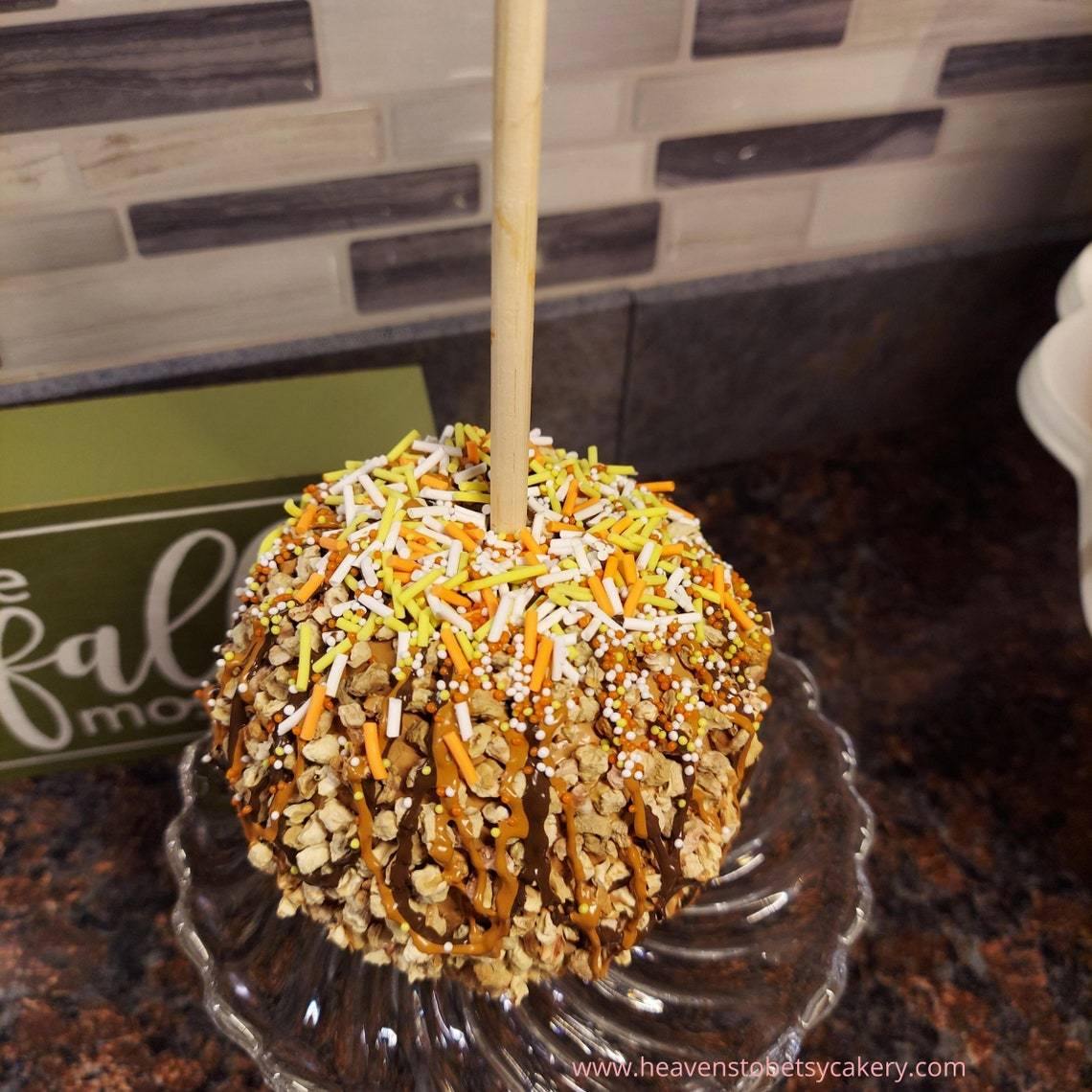 FAKE Candy-Coated Caramel Apple - Heavens To Betsy Cakery