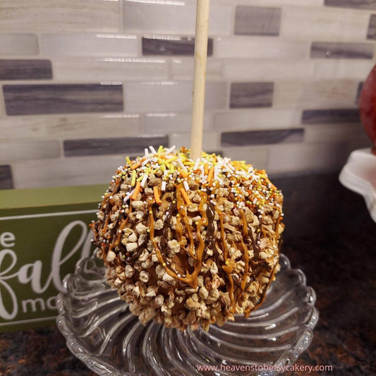 FAKE Candy-Coated Caramel Apple - Heavens To Betsy Cakery