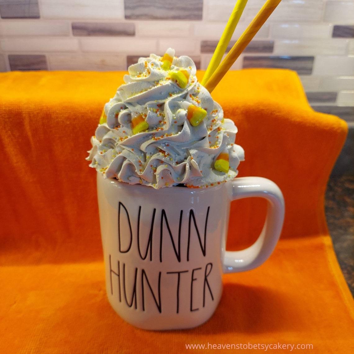 Candy Corn Mug Topper - Rae Dunn inspired - Heavens To Betsy Cakery