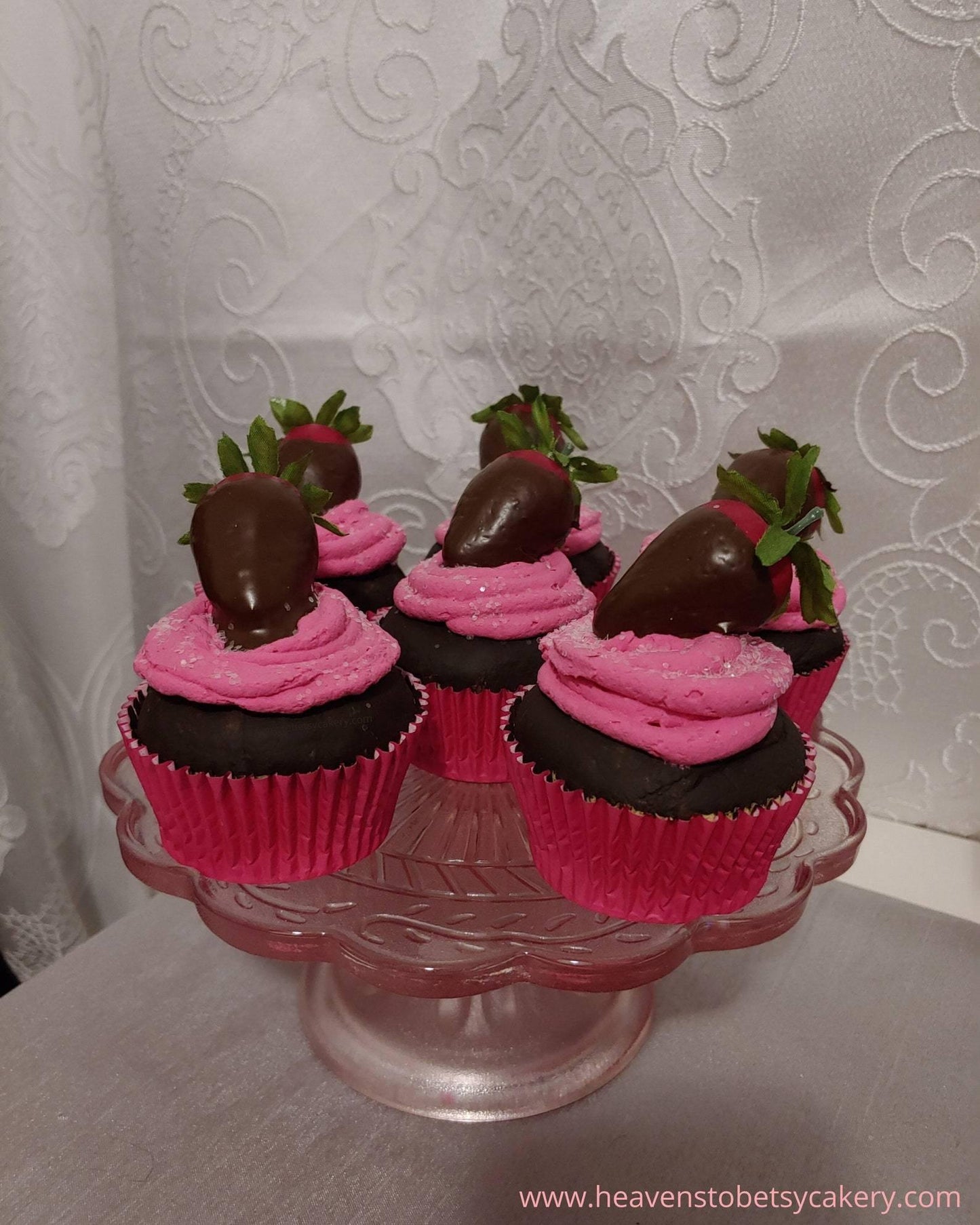 FAKE Chocolate Strawberry Cupcake - Heavens To Betsy Cakery