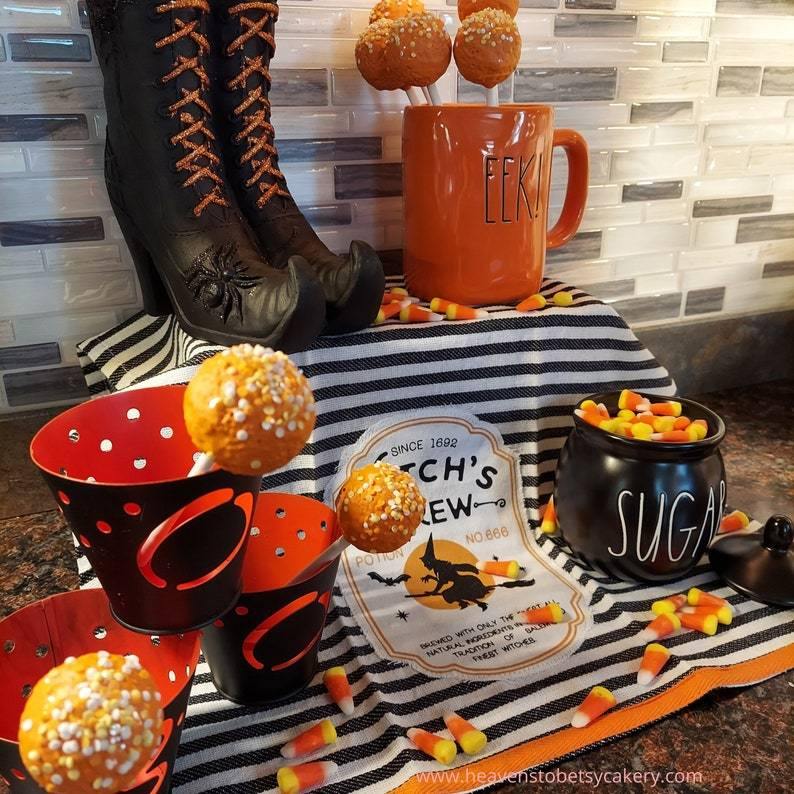 FAKE Candy Corn Cake Pops - Heavens To Betsy Cakery