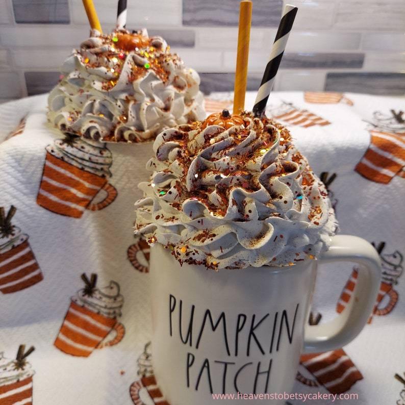 Pumpkin Spice Mug Topper - Heavens To Betsy Cakery