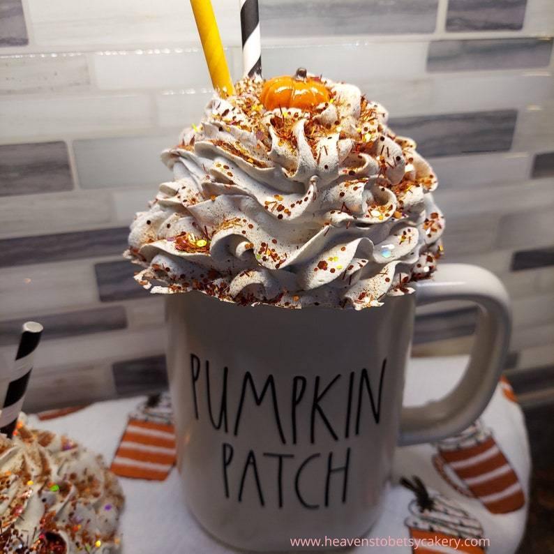 Pumpkin Spice Mug Topper - Heavens To Betsy Cakery