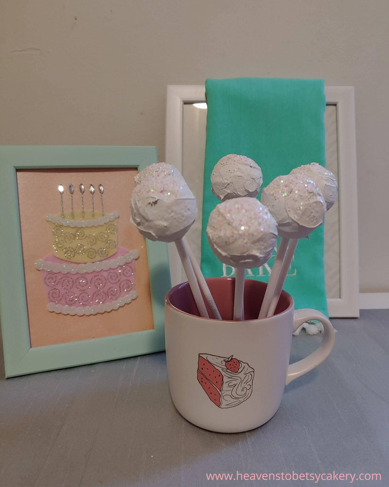 FAKE White Chocolate Cake Pops - Heavens To Betsy Cakery