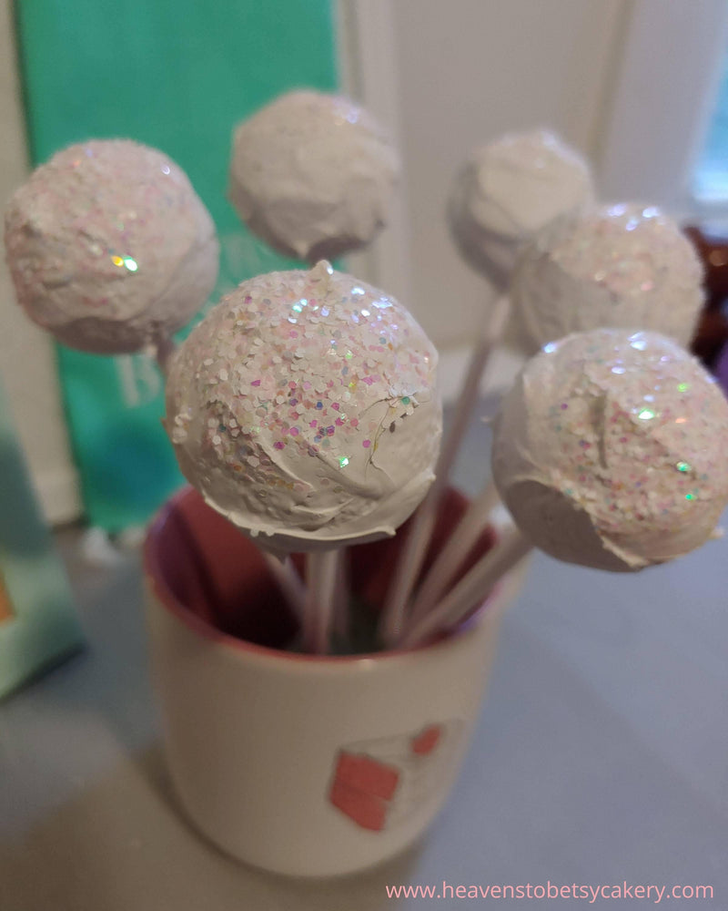 FAKE White Chocolate Cake Pops - Heavens To Betsy Cakery