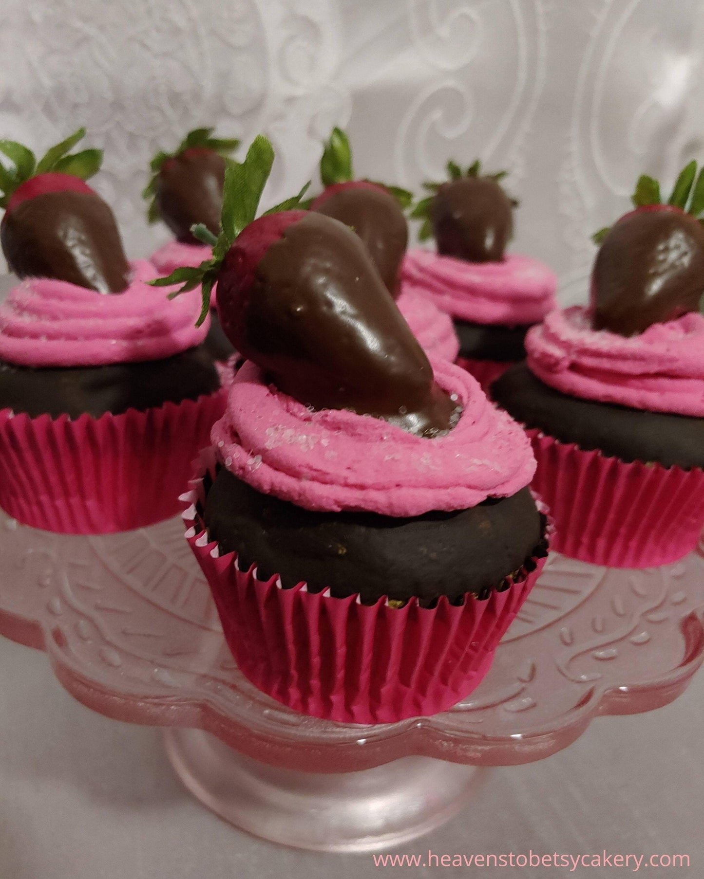 FAKE Chocolate Strawberry Cupcake - Heavens To Betsy Cakery