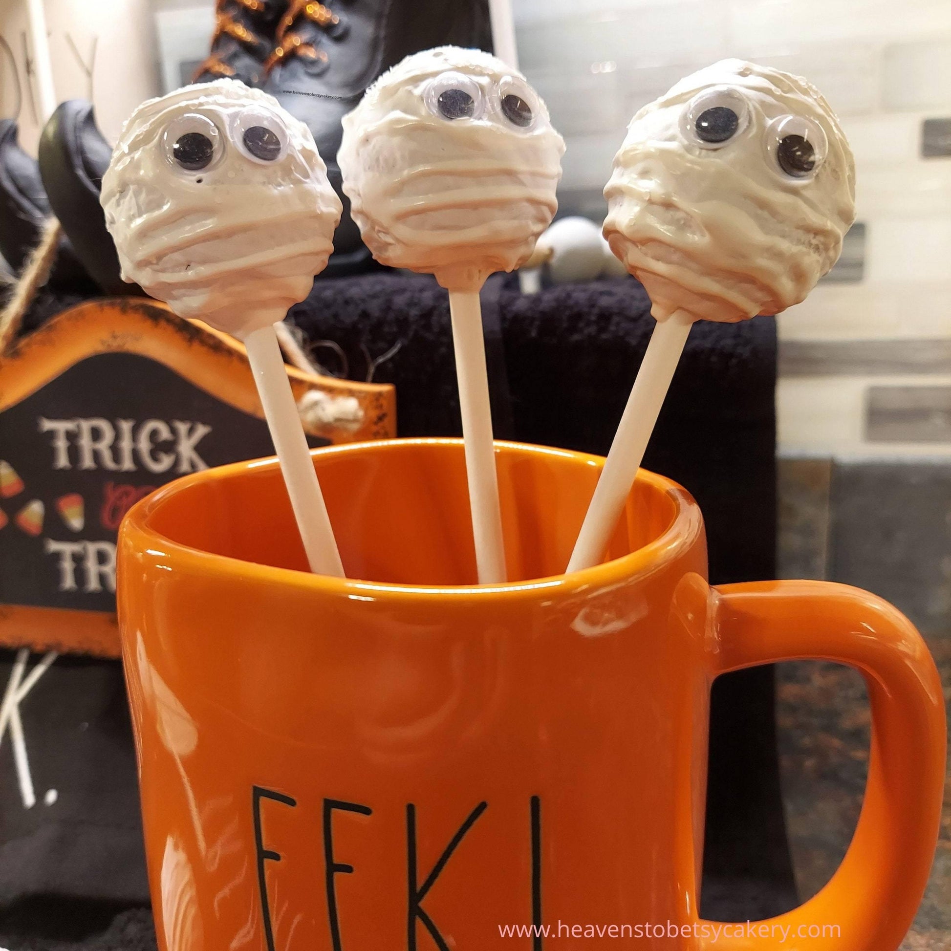 FAKE Mummy Cake Pops - Heavens To Betsy Cakery