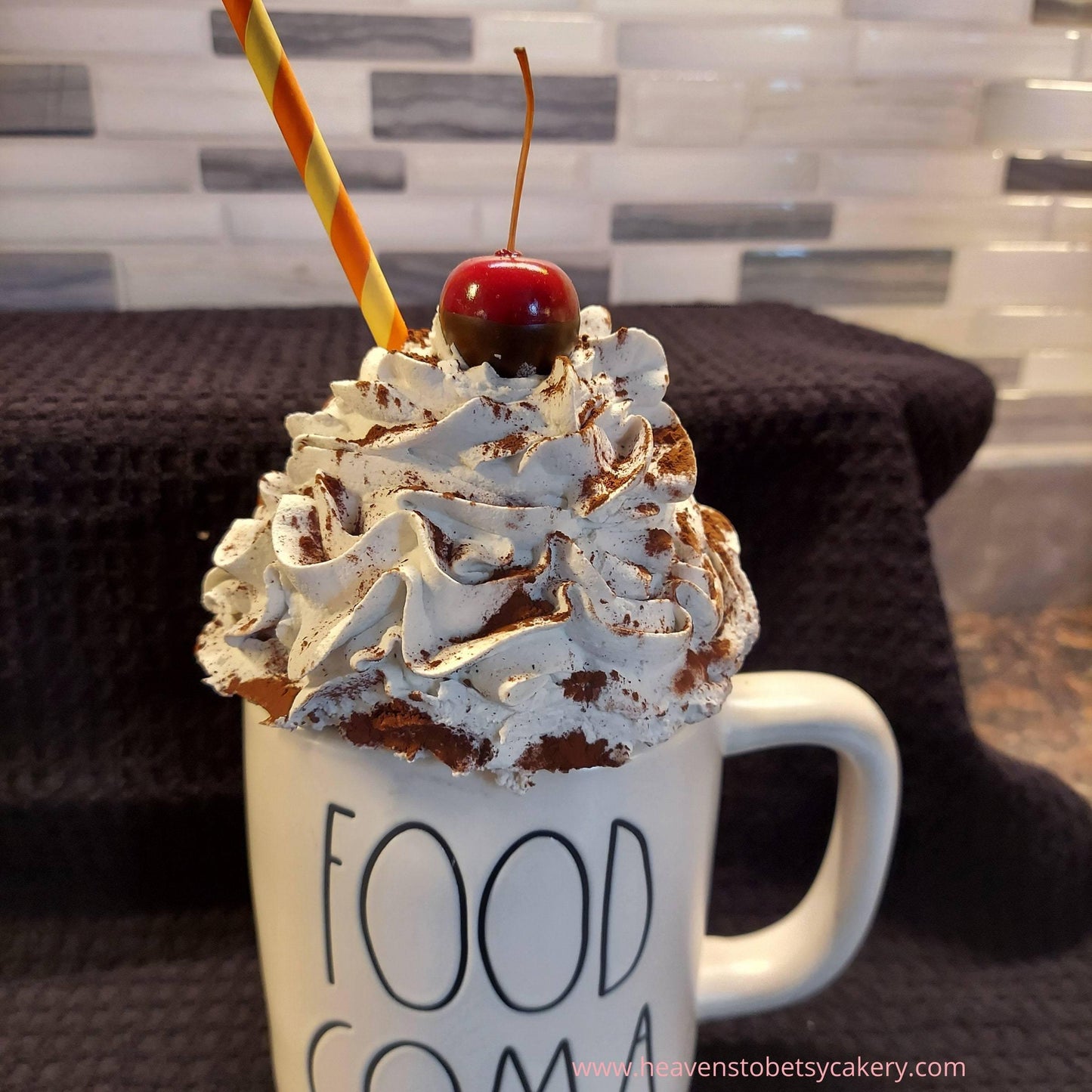 Hot Cocoa Mug Topper - Rae Dunn inspired - Heavens To Betsy Cakery