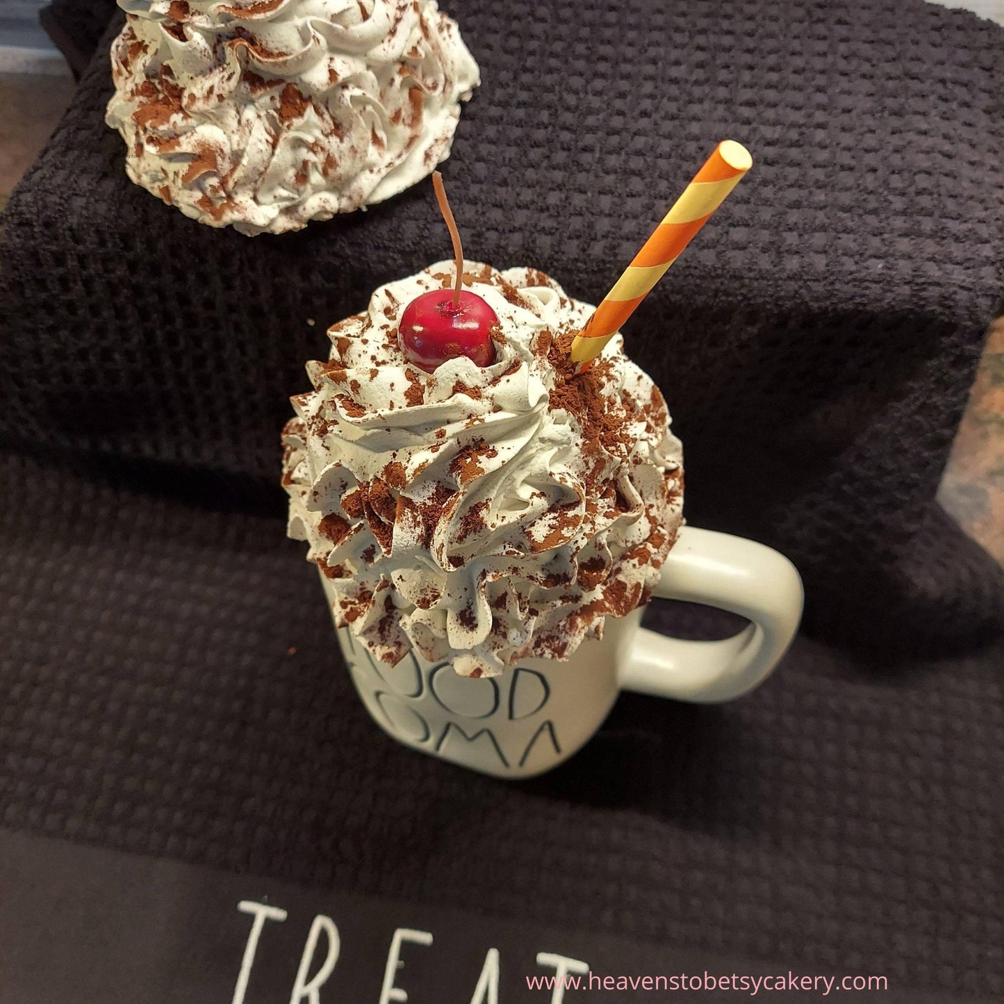 Hot Cocoa Mug Topper - Rae Dunn inspired - Heavens To Betsy Cakery