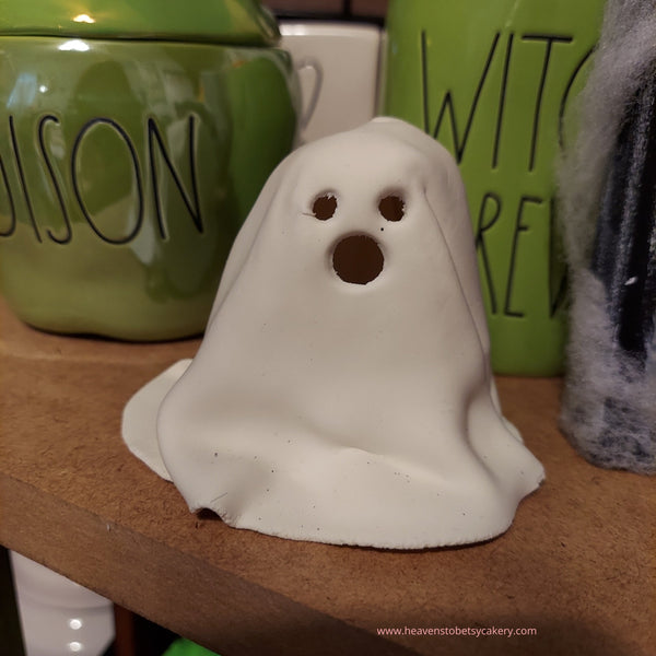 Spooky Ghost, Halloween decor, tea lights, tiered tray decor, fall decor, spooky decor, ghost, candle, tea light holder, shelf sitter, boo